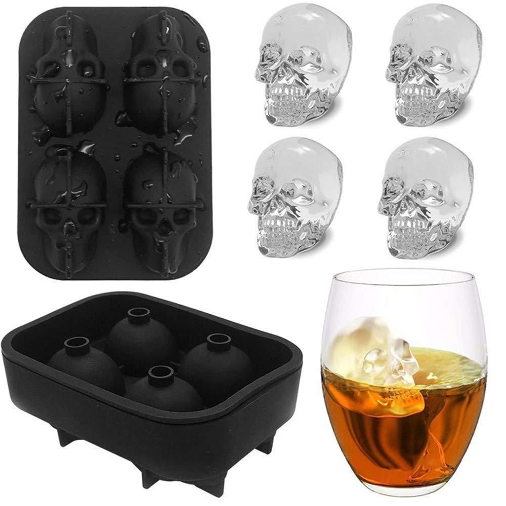 3D Skull Silicone Ice Cube Tray – Bold & Durable