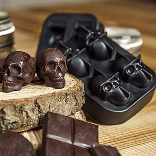 3D Skull Silicone Ice Cube Tray – Bold & Durable