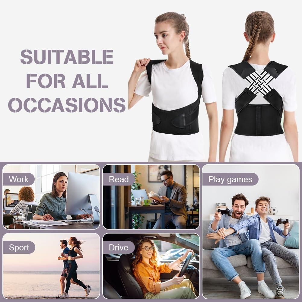 Adjustable Back Posture Corrector – Unisex Pain Relief Belt