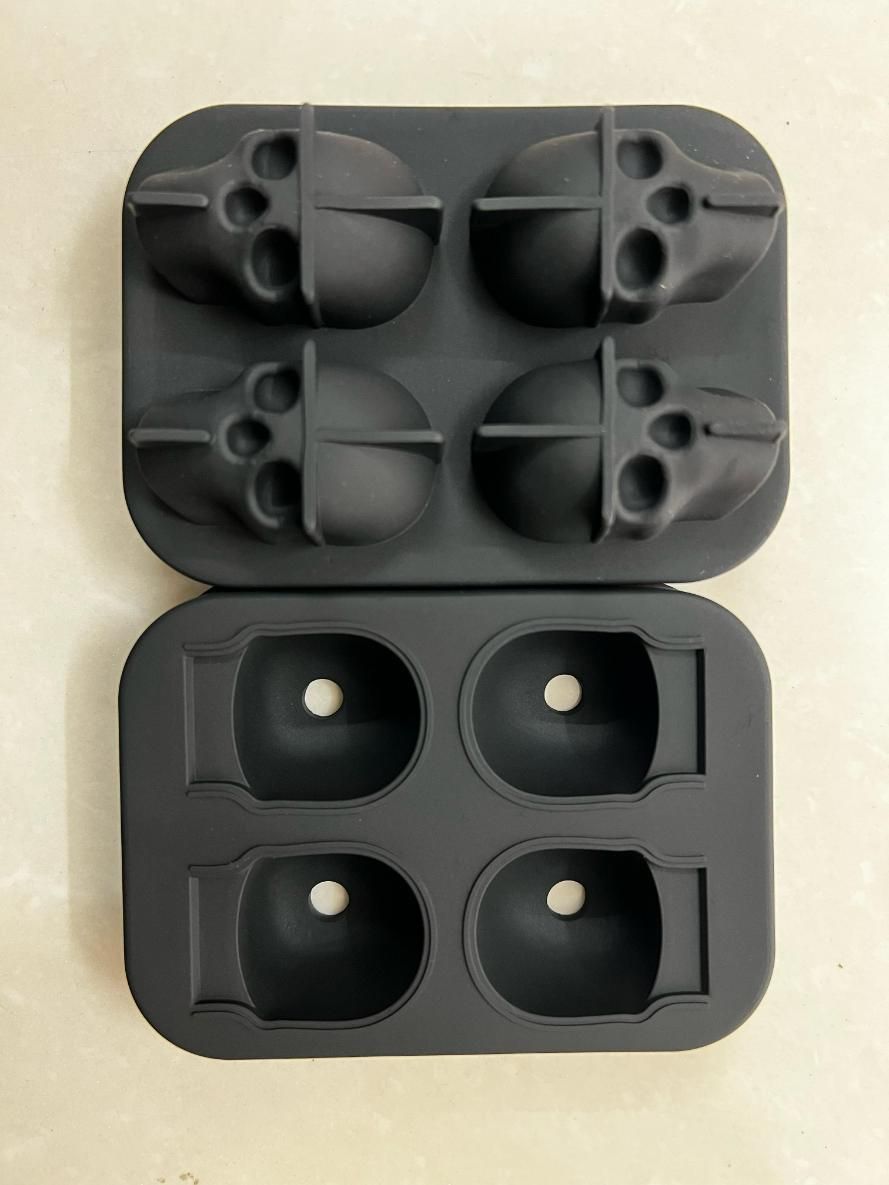 3D Skull Silicone Ice Cube Tray – Bold & Durable