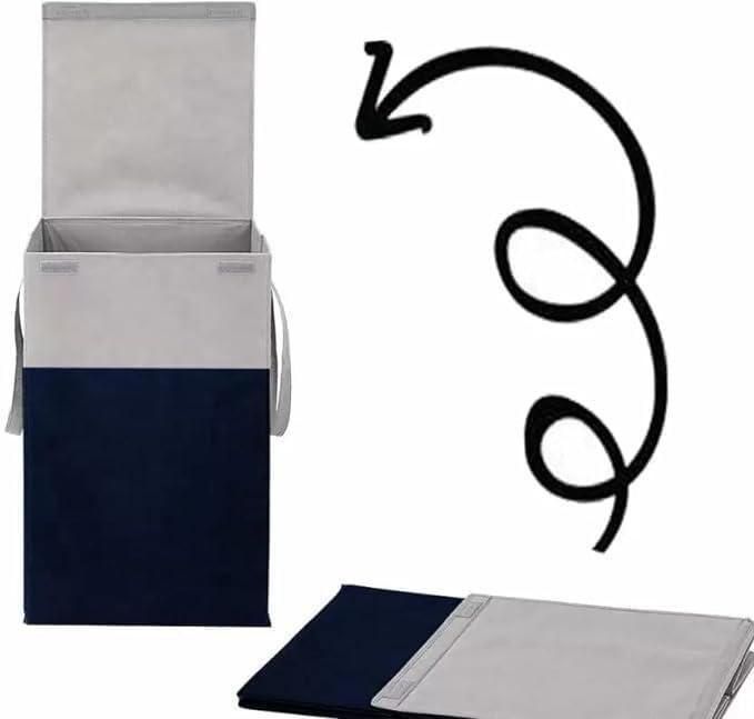 Laundry Basket with Lid & Side Handles – 35L