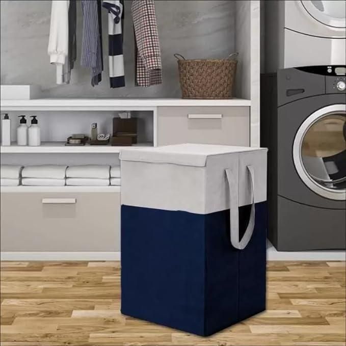 Laundry Basket with Lid & Side Handles – 35L