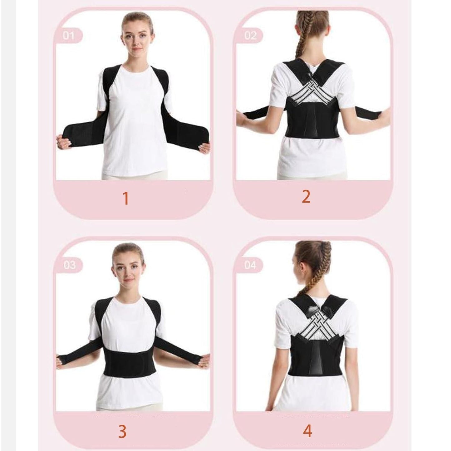 Adjustable Back Posture Corrector – Unisex Pain Relief Belt