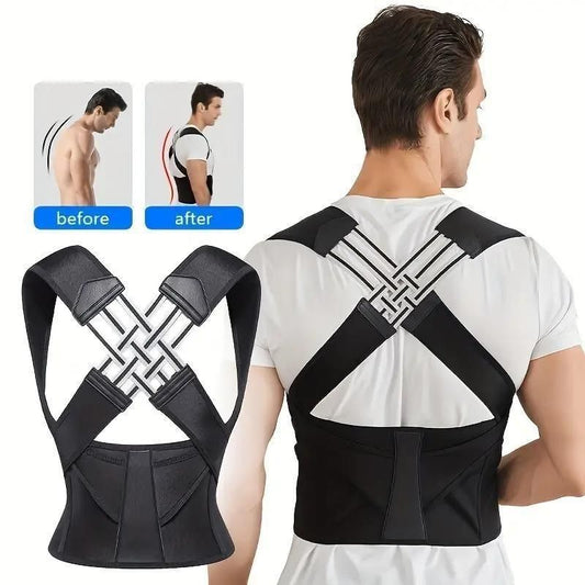Adjustable Back Posture Corrector – Unisex Pain Relief Belt