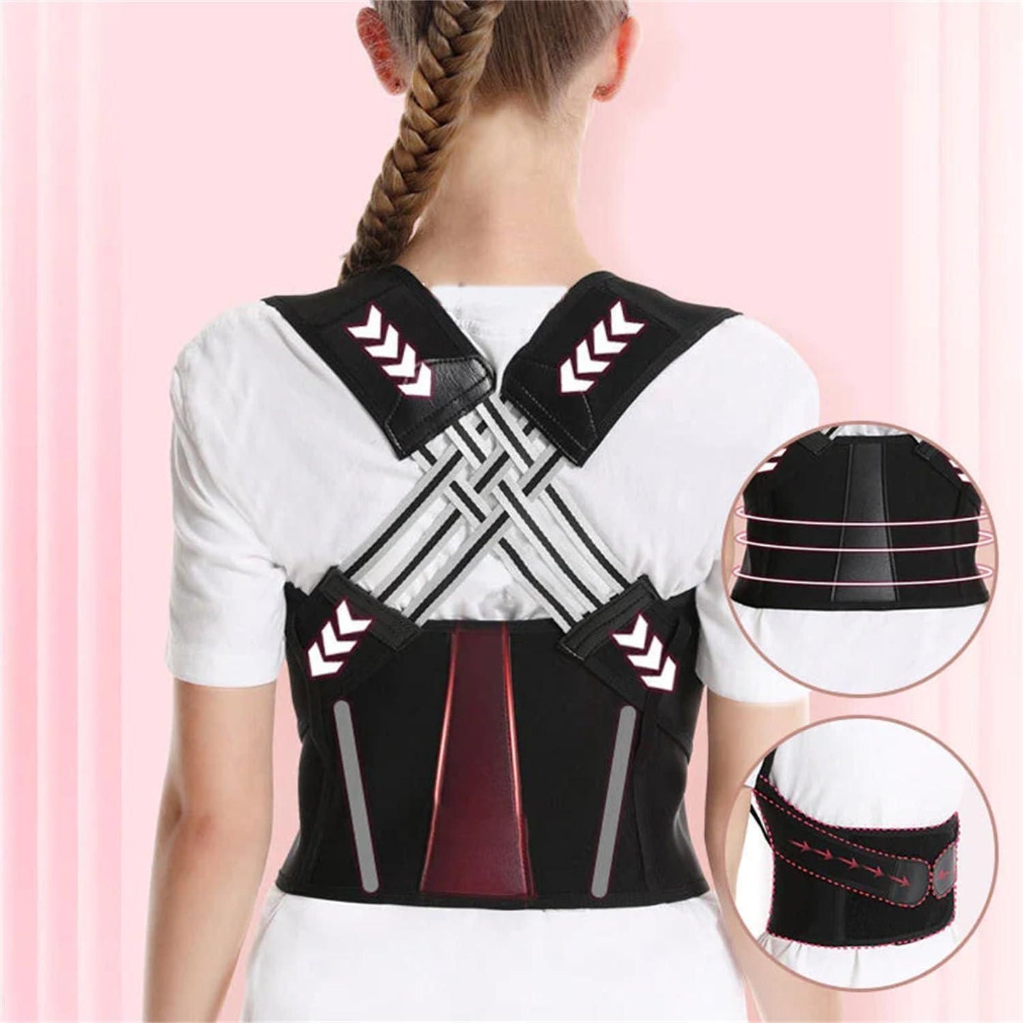 Adjustable Back Posture Corrector – Unisex Pain Relief Belt