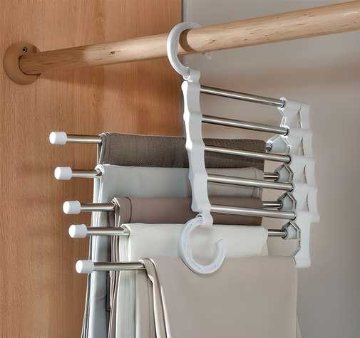 Premium 5-Layer Space-Saving Pants Hanger