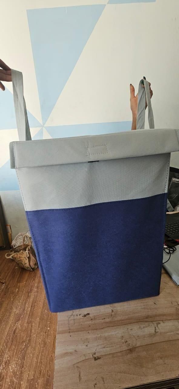 Laundry Basket with Lid & Side Handles – 35L