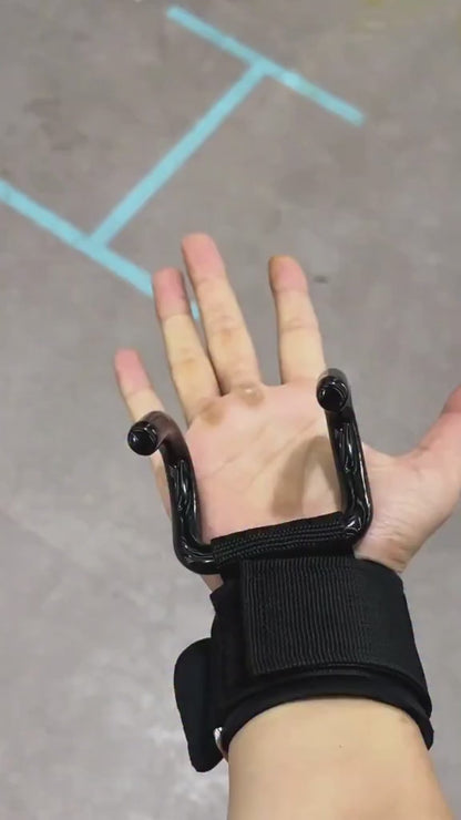 Weight Lifting Rod Hooks Wrist Support